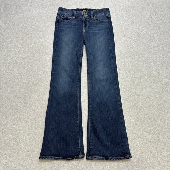 Paige Bootcut Jeans Womens Size 29 Dark Wash Blue Penrose Hidden Hills Mid Rise - Picture 4 of 13
